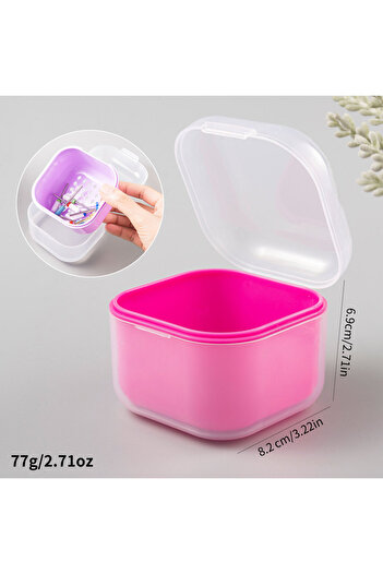 choice2 rose Square Double-layer Filtering Nail Drill Bits Soaking Disinfection Box Nail Tools Storage Case