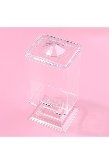 Choice1 SN-007 1Pcs Transparent Simplicity Makeup Cotton Nail Art Remover Paper Pad Storage Case Box Dust Pr
