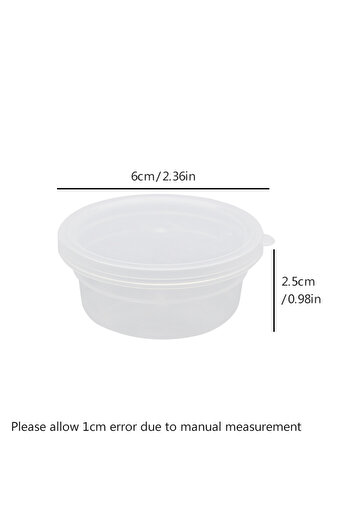 Choice 6x6x2.5cm20pcs A variety of transparent plastic storage boxes for sundries, accessories and parts, m