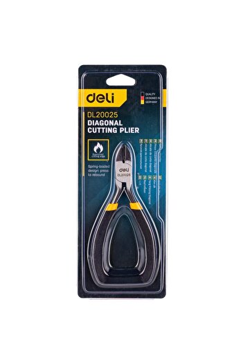 Deli 5 Inches 5 Inches Universal Wire Cutter Mini Diagonal Pliers Multifunctional Hardware Hand Tool