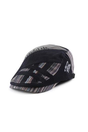 valkyrie Men's Black Cap - Italian Style, Adjustable Canvas Anti-Sweat Cap