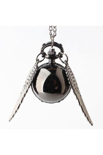 valkyrie Harry Potter Quidditch Snitch Ball Model Necklace Chain Clock