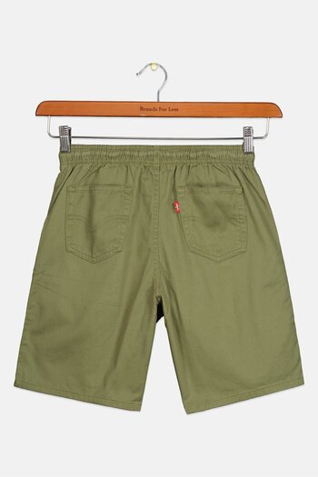 Levi's Kids Boy Plain Relaxed Shorts, Olive