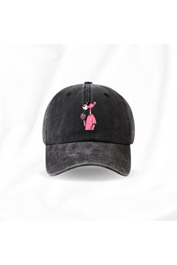 Touz Moda Πλενόμενο καπέλο Unisex με στάμπα Vintage Pink Panther