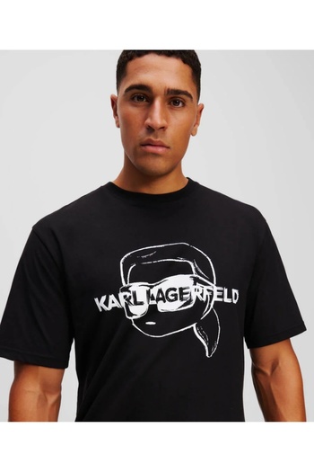 Karl Lagerfeld Ikon-Patch T-Shirt