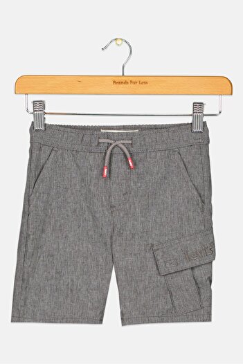 Levi's Kids Boy Heather Basic Slim Shorts, Charcoal