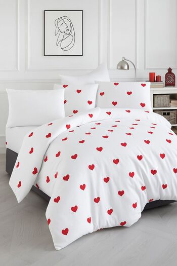 conzaliza Double Elastic Sheet Duvet Cover Set |   Heart Model |   Full Team