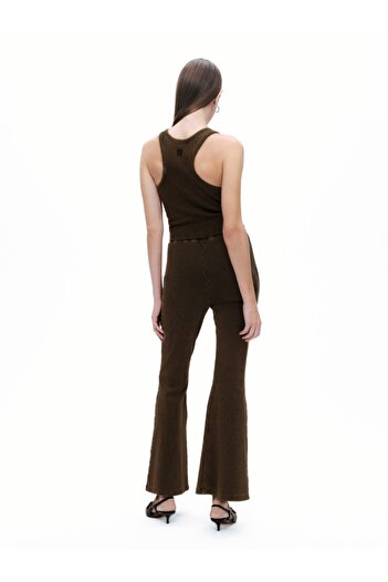 Nocturne Ribbed Flare Trousers