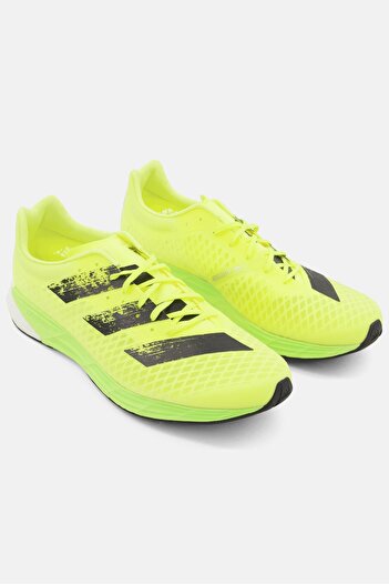adidas Men Adizero Lace Up Running Shoes, Lime