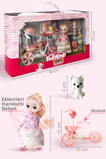 SmartFox Minkie Ve Sevimli Hayvanları Oyuncak Bebek Seti 15 Parça