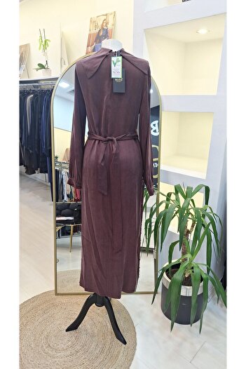 Nuss Cupra Silk Dress 2057 Bordo