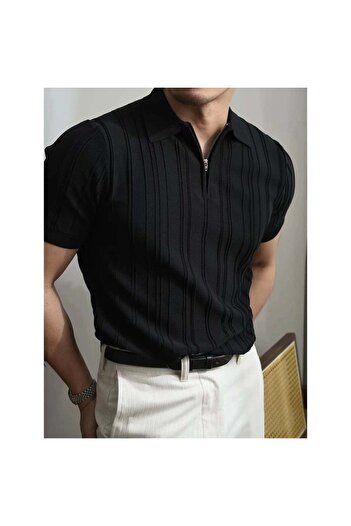 viperkombin Premium Polo T-Shirt Zipper Wide Cut