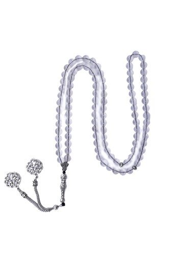 Zeynep Büyükbay Crystal Quartz Natural Stone Rosary 99%