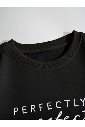 Kotty By Styli Slogan Print Round Neck Sweatshirt