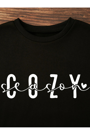 Kotty By Styli Slogan Print Round Neck Sweatshirt
