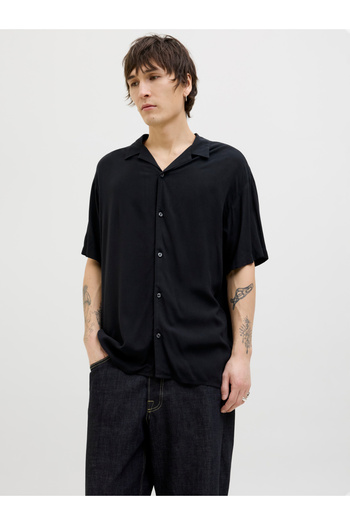Jack & Jones Solid Resort Collar Short Sleeve Shirt