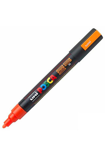 Banadabak Posca Pc-5M Marker 1.8-2.5 Highlighter Orange Poster