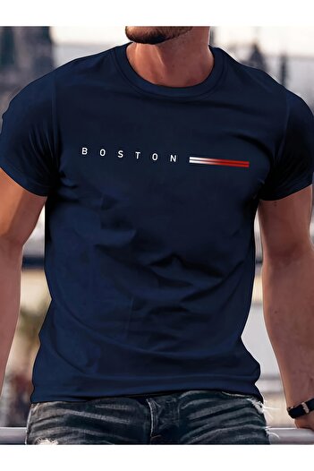 uyguntarz Μπλουζάκι με στάμπα Unisex Boston Design