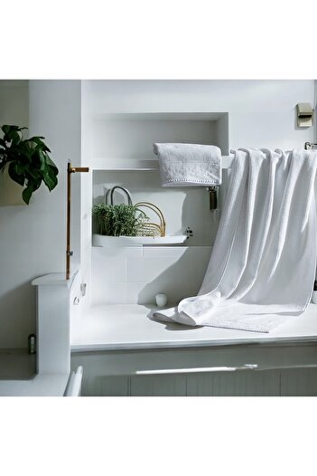 Madame Coco Cataline 100% Cotton Towel Set - White - Luxury Collection