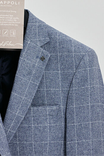 Frappoli Men's Outdoor Textile Fabric Mono Collar Blazer Jacket (Large Size - Oversize)