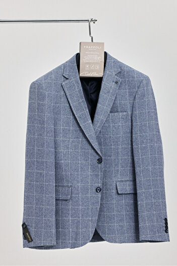 Frappoli Men's Outdoor Textile Fabric Mono Collar Blazer Jacket (Large Size - Oversize)