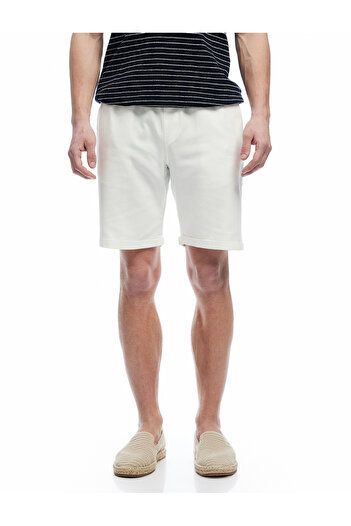 Koton Cotton Pocket Detailed Bermuda Waist Lace-Up Shorts
