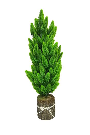 Nettenevime Yapay Çiçek Kütük Saksıda Çam Ağacı 50cm