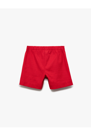 Koton Button Detailed High Waist Cotton Shorts