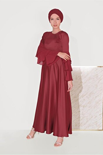 Alvina Fluffy Sleeves Dress 40460