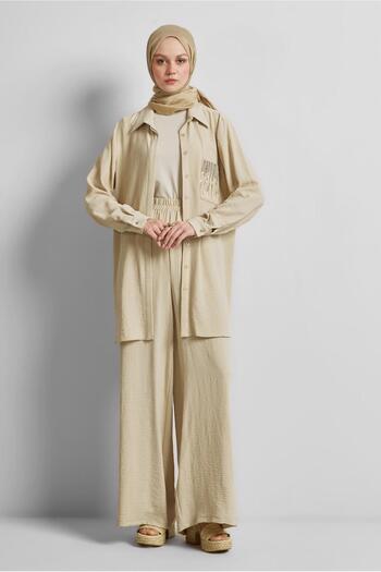 Alvina Tas Printed Trousers Suit 44681