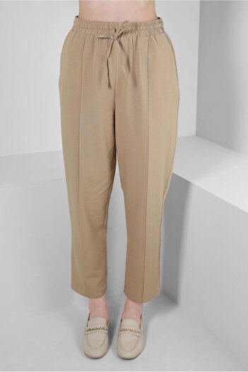 Alvina LINEN PANT WITH ELASTIC BELI 70518