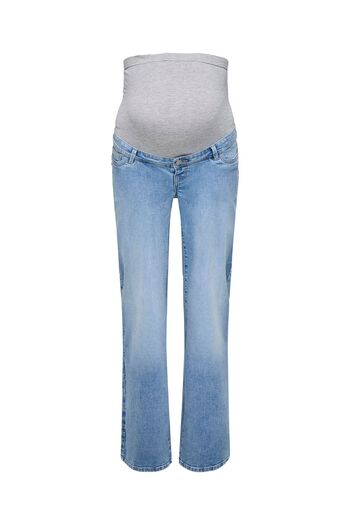 ONLY MATERNITY Jeans mit weitem Bein OLMWAUW Mittlere Taille Weiter Beinschnitt Jeans