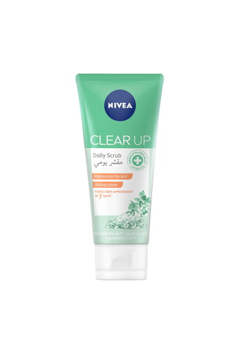 NIVEA Face Scrub Daily Exfoliating Clear Up 75ml Smooth Skin & Clear Pores