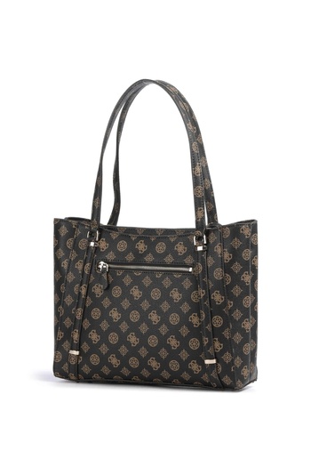 Guess Eco Erica Elite Tote Women Brown Shoulder Bag Hwepg951023-Mlo