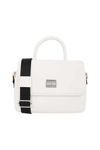 Tommy Hilfiger Tommy Hilfiger Women Ancient White American Cool Top Handle Flap Crossover Bag