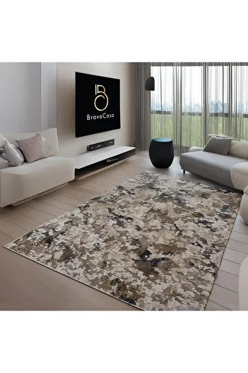 Brava Casa Covor Sands of Elegance, , Crem, Gri, Fir 11 mm, 80x150 cm, 2200 g/m², BravaCasa