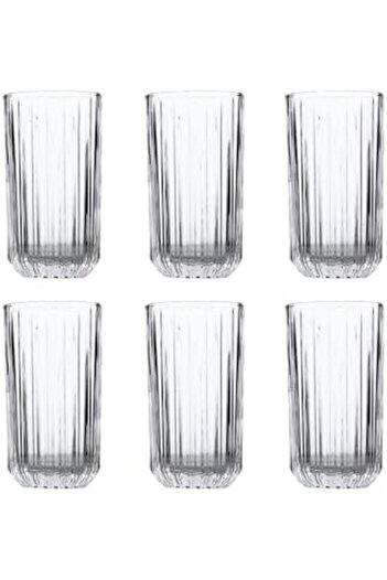 ALSAIF 6-pieces Glass Cup Set, Designed With A Wide Opening And A Stable Base, 360ml