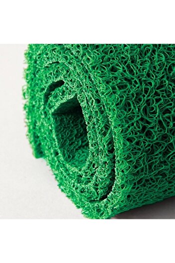 sska Curly Door Front Outdoor Mat / Thickness: 14 Mm. / En: 1.20 M. - Length: 4 Meters / Green