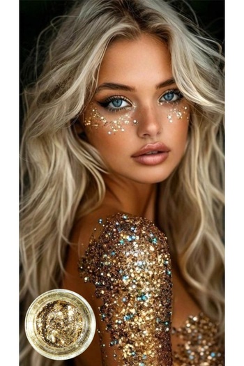 Sibelon Waterproof Creamy Gel Shiny Glitter Glitter Eyeshadow 20 Gr