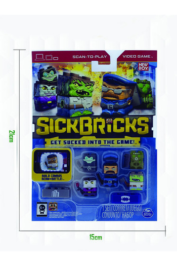 TİME Sick Bricks Interactive Mix-and-Match Figures 5-Pack: City vs. Monster