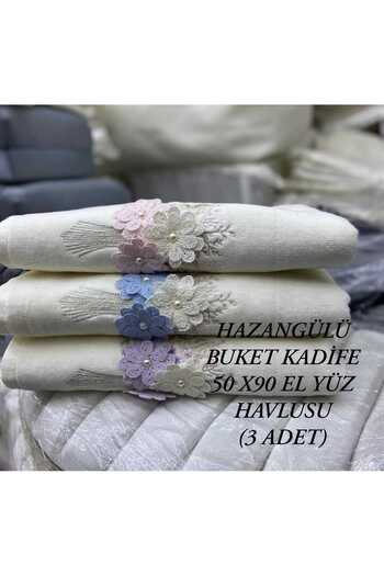 HMZ ТЕКСТИЛЬНІ ПОДАРУНКИ ДЛЯ ВЕДУЧОЇ ЧЕЙЗЛІК БОХЧАЛІК ТРИВИЗОРНІ КАДИФЕ 3-Х КОМПЛЕКТНИХ РУЧНИХ ХАВЛІВ 50Х90.