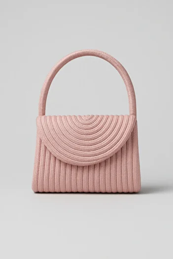 Magu Girl's Jute Straw Spiral Handbag - Summer Mini Model