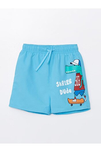 LC Waikiki Elastic Waist Printed Baby Boy Swim Shorts