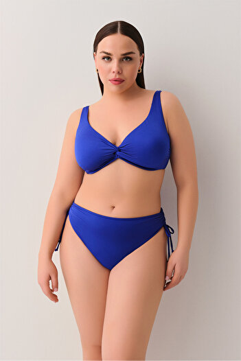 SUWEN Önü Burgulu Balenli Toparlayıcı Bikini Üst
