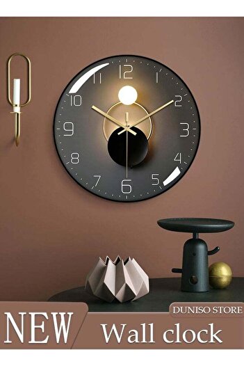 Generic Wall Clock Modern Small Wall Clocks Battery Operated Silent Non-Ticking Analog Classic for Office, H
