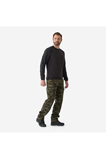 Decathlon Solognac Men's Cargo Hunter Pants - Brown - Hunting and Nature Observation - Steppe 500