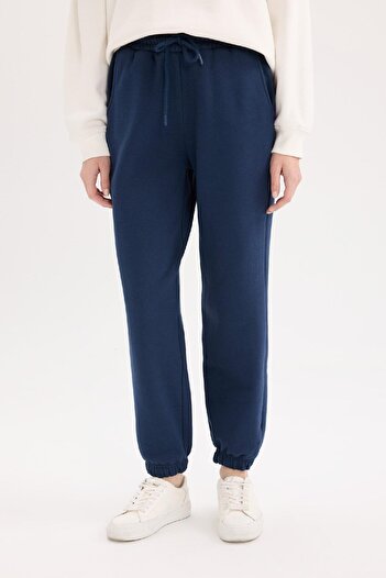 DeFacto Thick Jogger Sweatpants - Elastic Waist, Solid Tall S7370Az25Sp