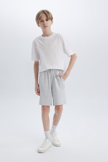 DeFacto Jungen-Piqué-Shorts mit flexibler Taille und Taschen B5866a825sm