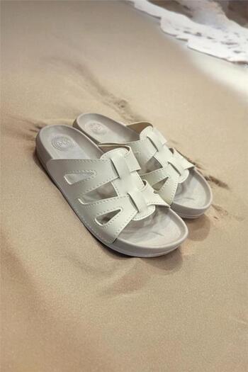 Liger Comfortable Anatomical Sole Beige Women's Slippers