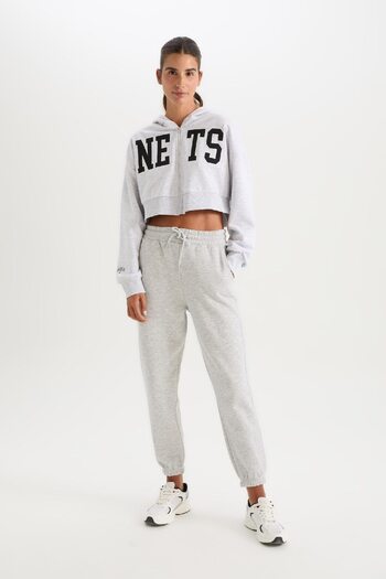 DeFacto Thick Jogger Sweatpants - Elastic Waist, Solid Tall 25K801T01139